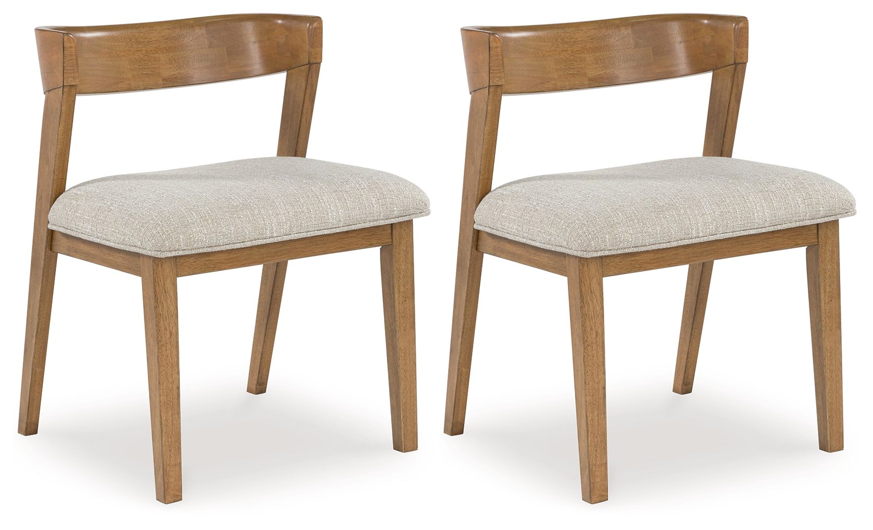 Kristiland - Gray / Light Brown - Dining Upholstered Side Chair (Set of 2)