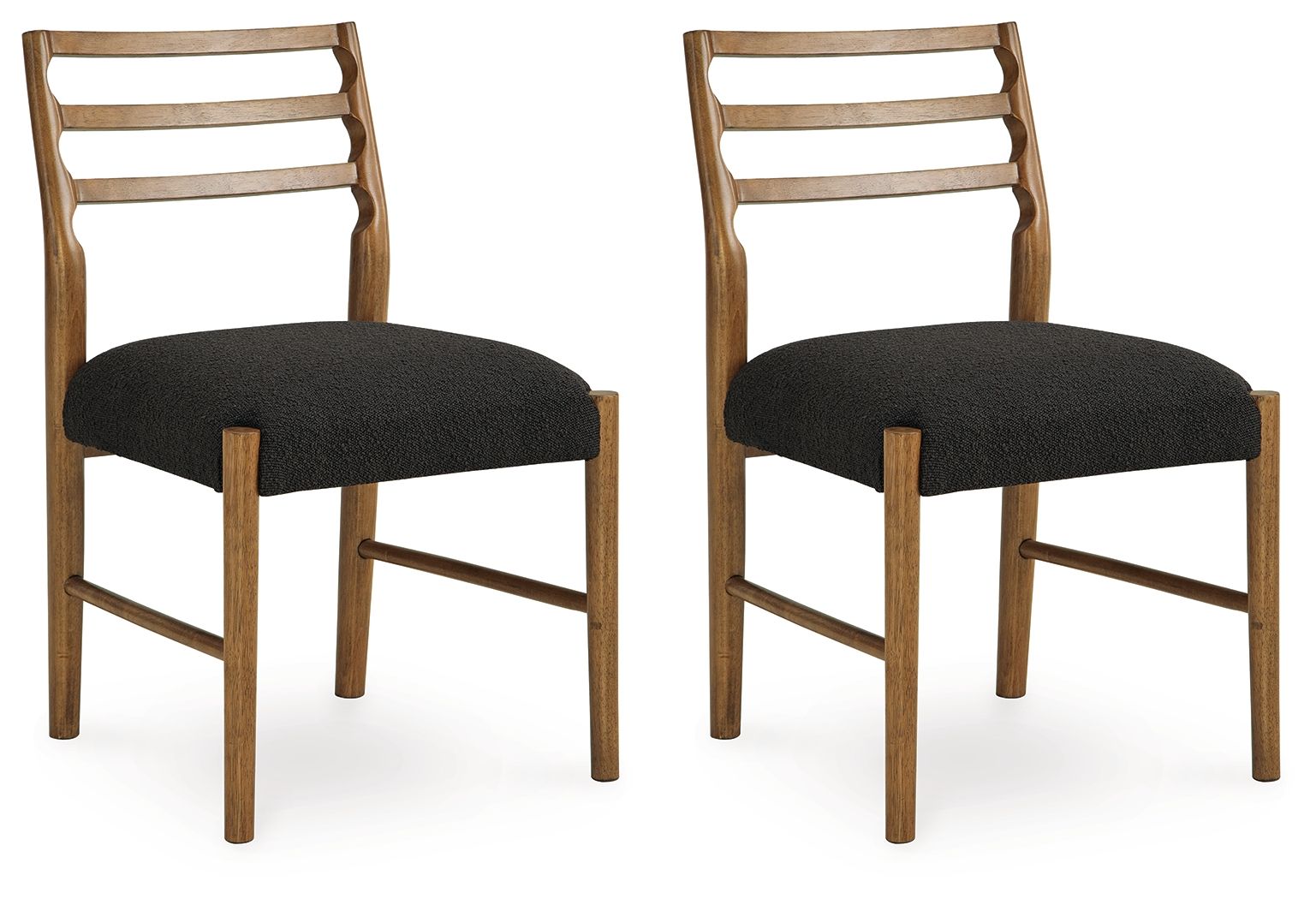 Steenlage - Black / Brown - Dining Upholstered Side Chair (Set of 2)