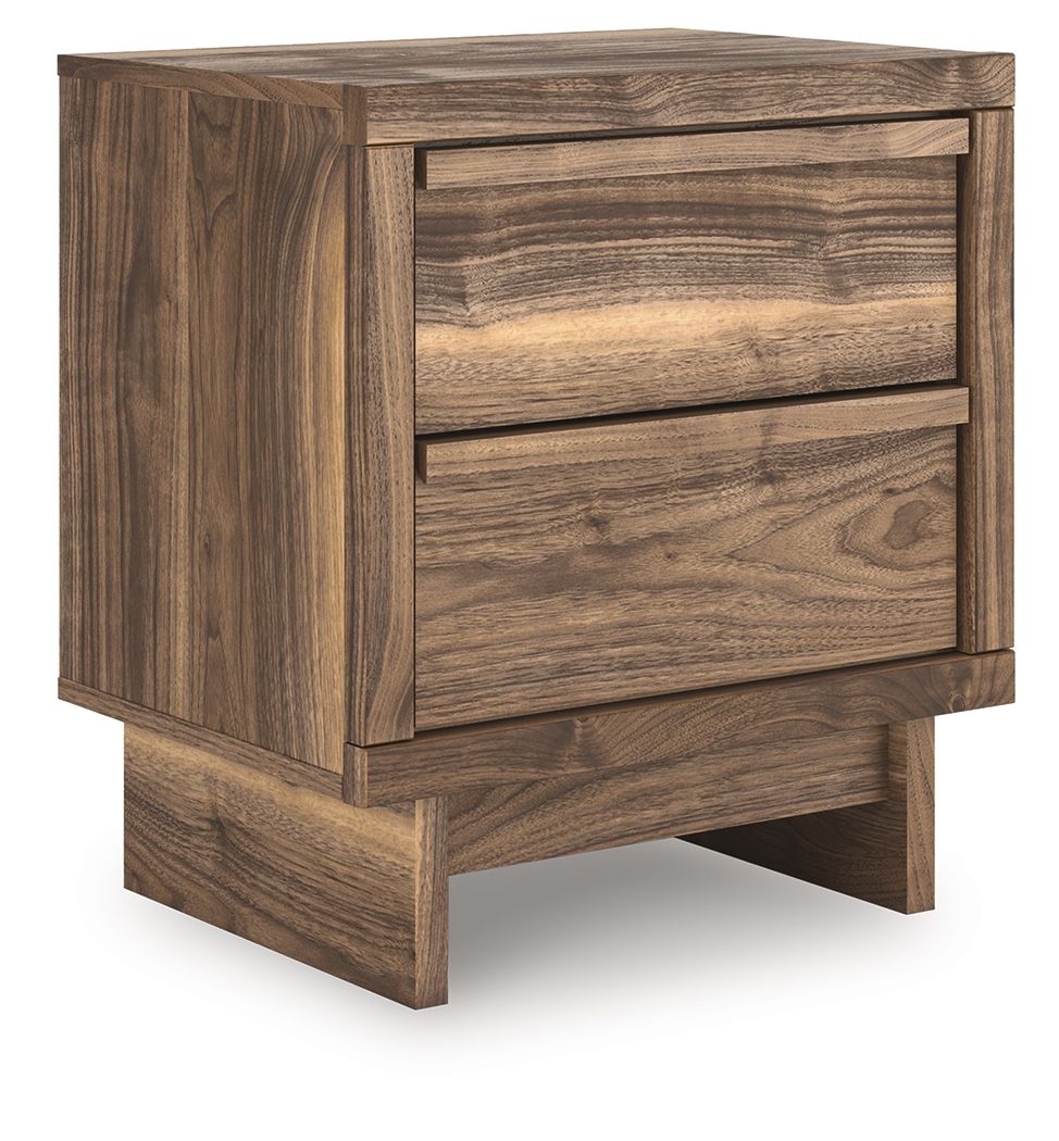 Zadilyn - Brown - Two Drawer Night Stand