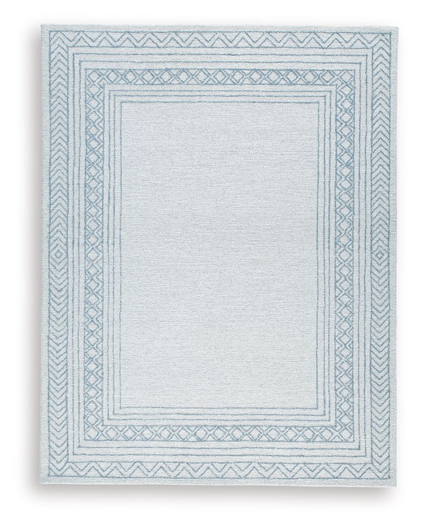 Azelhurst - Large Rug - Blue / Ivory / Gray
