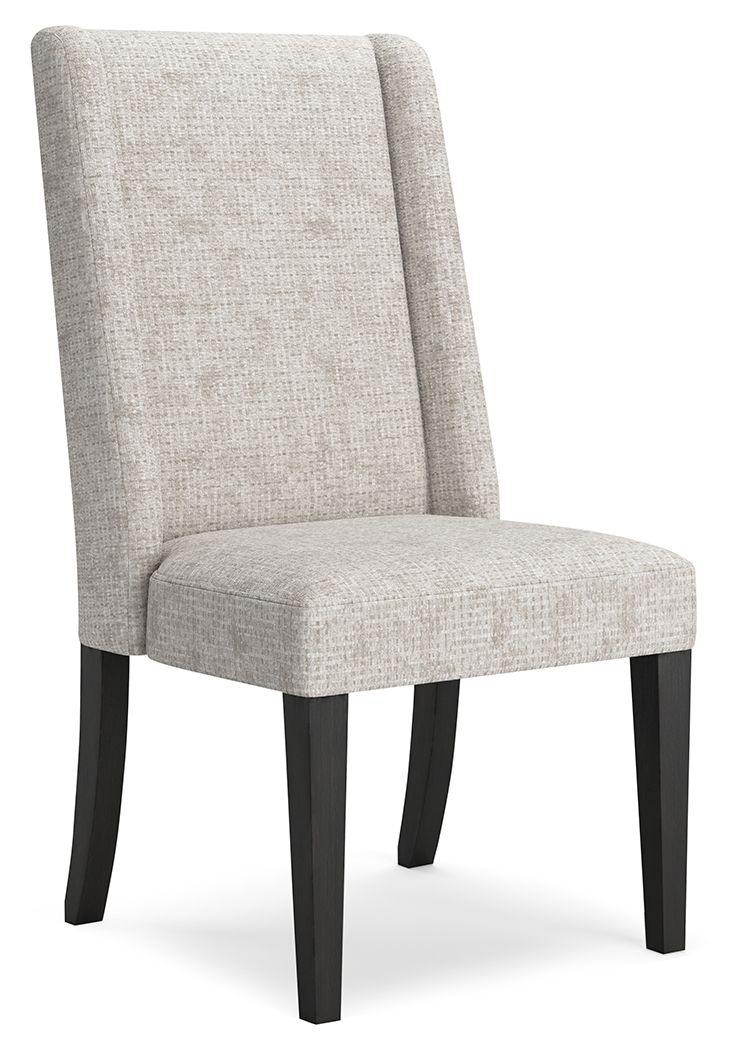 Welltern - Cream / Black - Dining Uph Side Chair (Set of 2)