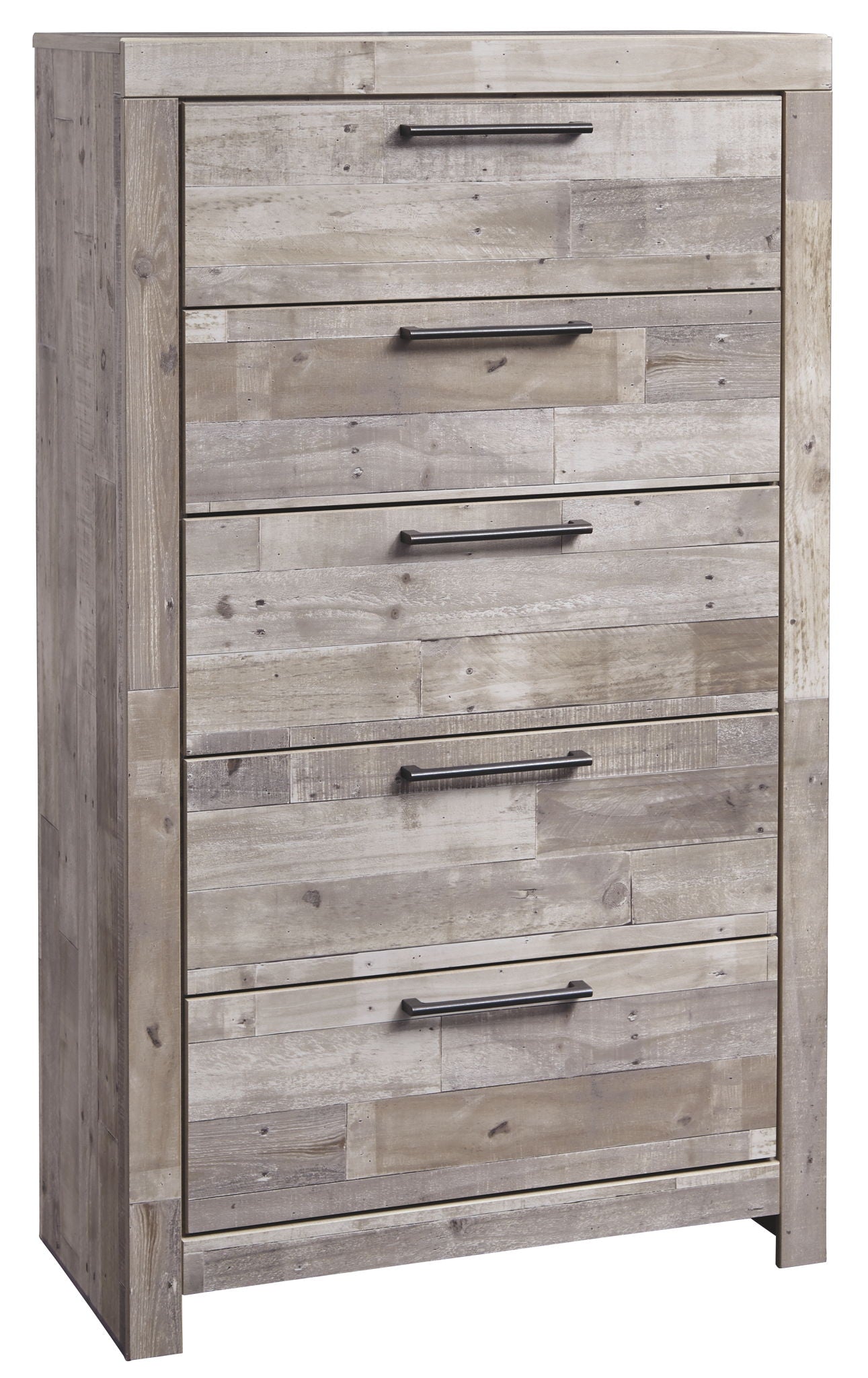 Effie - Whitewash - Five Drawer Chest