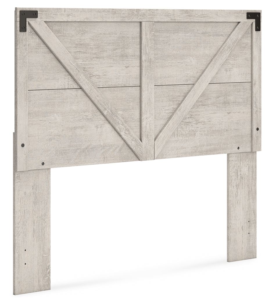 Shawburn - Gray - Queen Crossbuck Panel Headboard