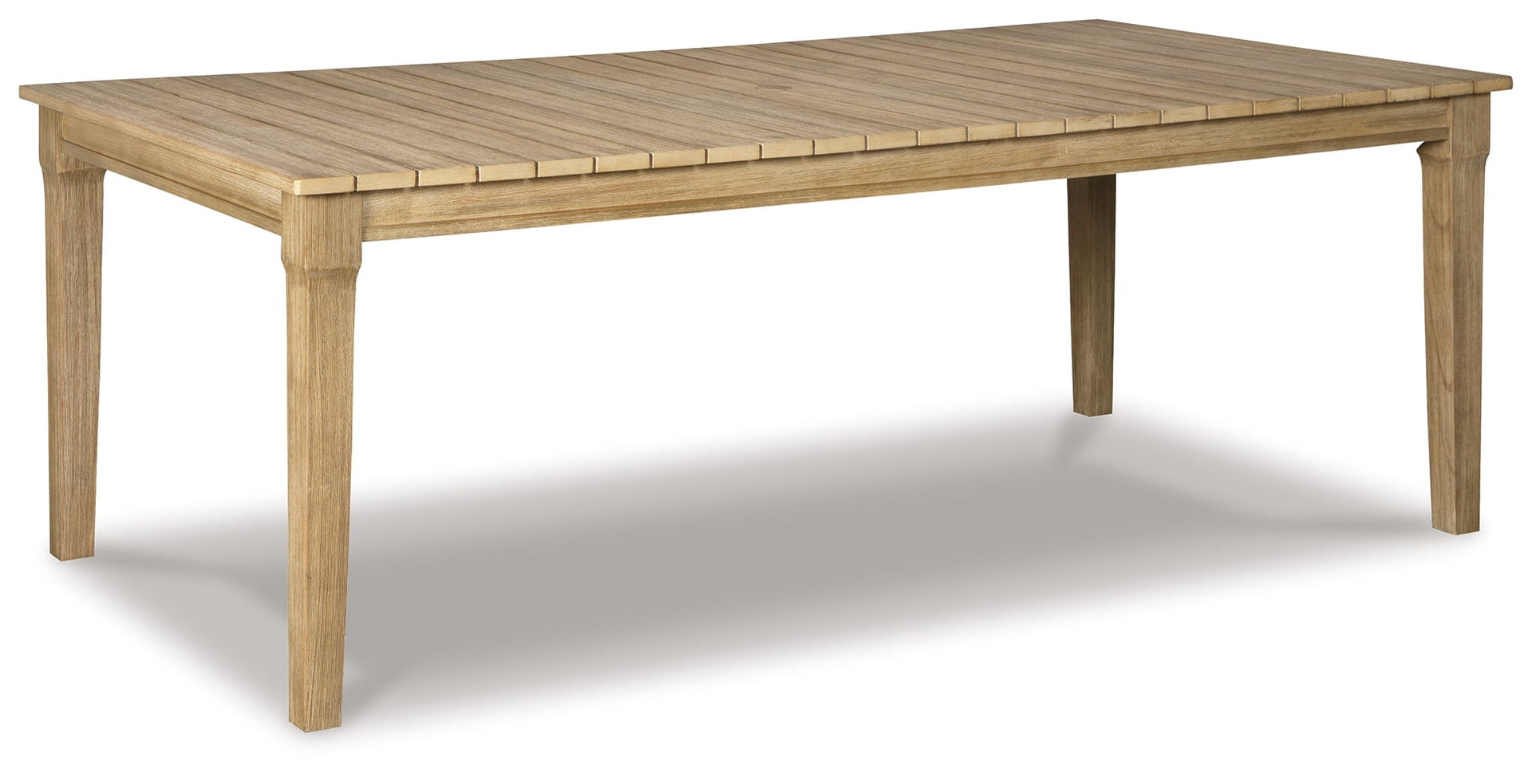 Clare View - RECT Dining Table w/Umb OPT - Beige