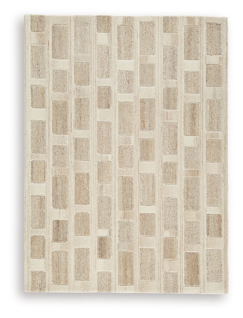 Lisgrove - Medium Rug - Tan / Brown / White