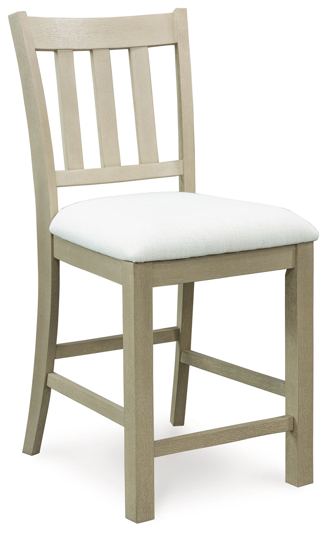 Calmoro - Off White / Gray - Upholstered Barstool (Set of 2)