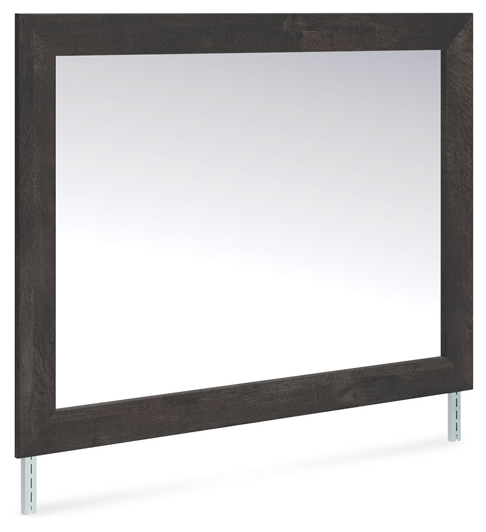 Delmorta - Bedroom Mirror - Dark Gray