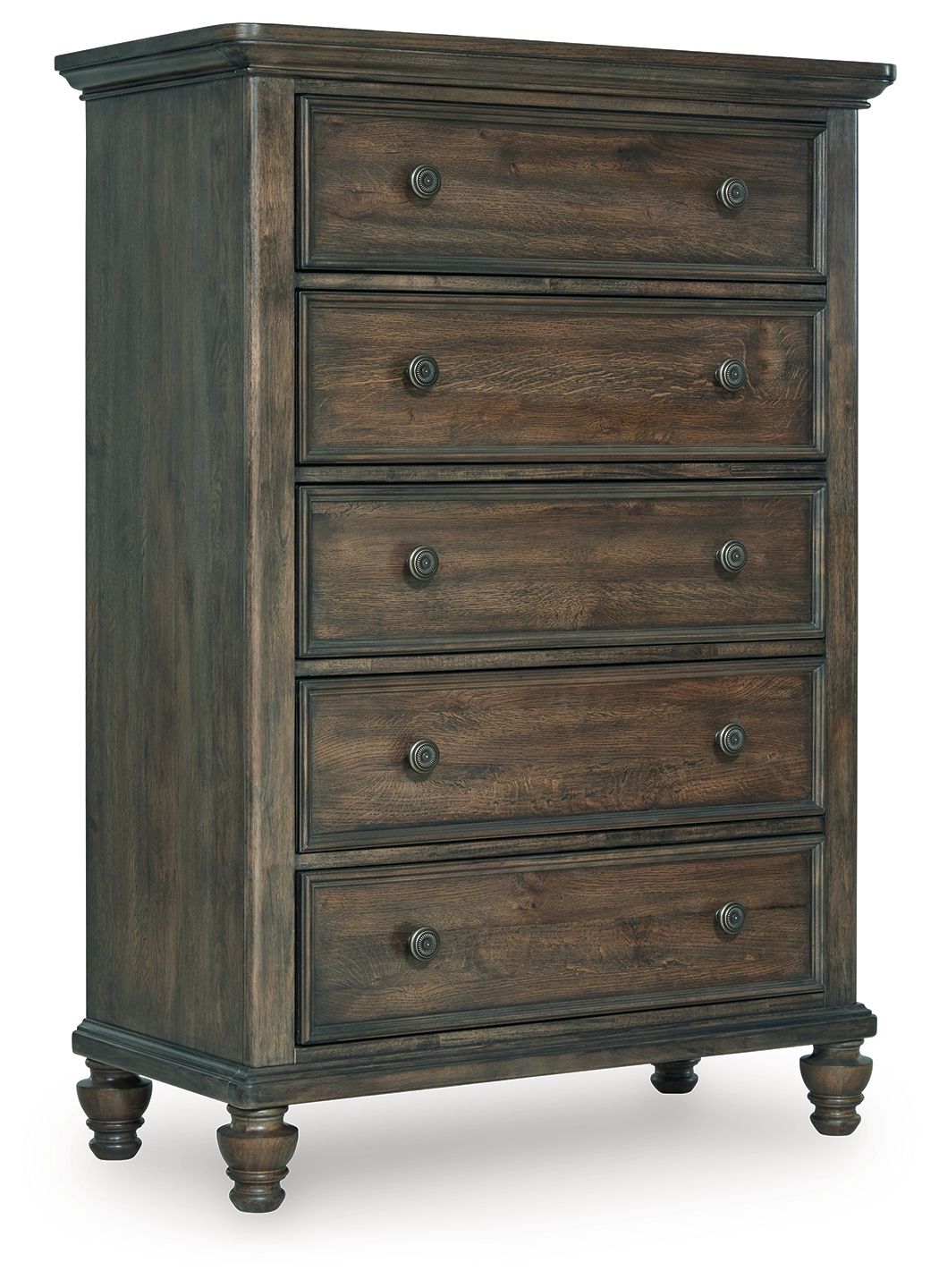 Veramond - Dark Brown - Five Drawer Chest