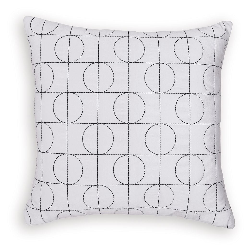 Kydner - Pillow (Set of 4) - White / Black